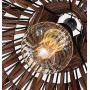 Bagood Natural Bamboo Chandelier DIY Wicker Rattan Lamp Shades Weave Hanging Light D13.8INCH