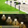 Solar Outdoor Lights Pathway, Solar Garden Light, Waterproof Sun Powered Landscape Lighting Kit for Yard, Lawn, Patio 8 Pack