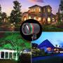 Brattie Christmas Projection Lights Garden Lights Starry Outdoor Lawn Lights Christmas Star Laser Projector Light LED Moving Outdoor Landscape Stage RGB Lamp