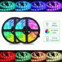 Tomshine LED Strip Lights 32.8ft Waterproof Light Strips with 44 Keys Remote Control 10m Color Changing 5050 RGB 300 LEDs 12V Flexible Tape Lights for Bedroom, Home, Kitchen Decoration (2 Pack)