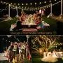 LED Outdoor String Lights - Novtech 38.5FT 30Bulbs G40 Globe String Lights - Waterproof Patio String Lights Outdoor Decorative String Lights for Backyard Bistro Porch Garden Cafe Party - UL Standard
