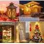 Decute 164 Feet 500 LEDs Copper Wire Christmas String Lights Dimmable with Remote Control, Fairy Starry Lights with UL Cerficated Decorative for Party Wedding Bedroom Christmas Tree, Warm White