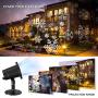 NUÜR Rotating Snowflake Christmas Lights Projector for Festive Holiday Décor, Waterproof, Realistic Snowflake Pattern, Plug-in, Wide Illumination Area, Outdoor/Indoor