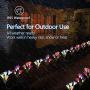 Weepong Flower Solar Lights Outdoor - 3 Pack Waterproof Lawn Solar Lights with 12 Lily Flowers, Color-Changing Solar Stakes Lights for Patio, Back Yard, Garden, Pathway, Walkway(White, Purple, Red)