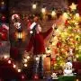 LED Outdoor String Lights 48FT Cafe Lights, Plastic Vintage Edison Bulbs,15 Sockets and Loops, Shatterproof and Waterproof, ETL&Commercial Grade, for Garden Backyard Christmas Party