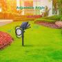 Nekteck 2 Pack Solar Lights,2-in-1 Outdoor Solar Spotlights Powered Adjustable Wall Light Landscape Lighting,Bright and Dark Sensing,Auto On/Off for Yard, Pathway, Walkway, Garden, Driveway