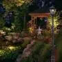 Sterno Home GL42309 Upgraded Version Outdoor Solar LED Street, for Patio, Post Light, Garden, 76” High, 1-Pack, Black, 2nd Gen