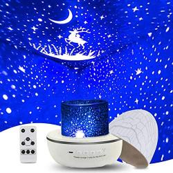 LIGHTESS Kids Night Light Projector 6 Patterns, 360 Degree Rotation Kids Star Projector Lamp Rechargeable with USB Cable Bedroom Star Projector Light Best Gifts for Kids, 9851376