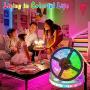 LED Strip Lights,32.8ft RGB Color Changing LED Light Strip Kit,10m SMD 5050 Flexible LED Tape Lights with 44 Key IR Remote Controller and Power Supply LED Lights for Home Room Party Holiday Decoration