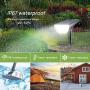 Linkind 12 LEDs Landscape Solar Spotlights, 350LM, 6500K Daylight White, 2-in-1 Outdoor Solar Powered Garden Lights, Dusk-to-Dawn IP67 Waterproof for Garden Yard Patio Driveway Porch, 6-Pack