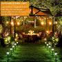 Outdoor String Lights Commercial, 50ft 1W G40 LED Weatherproof Patio Lights with 54 Edison Bulbs, Waterproof Shatterproof Dimmer, Connectable Hanging Sockets for Party Backyard Porch Balcony Décor