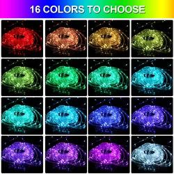99FT RGB LED Rope Lights Outdoor, 16 Colors Remote Control String Lights Plug in, 300 LEDs, Waterproof, Super Durable for Home Bedroom Patio Wedding Christmas Decor