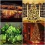 14 Colors String Lights 66ft 200 LED Ultra Thin Rope Lights Plug in Waterproof Outdoor/Indoor Starry String Lights Multi Color Changing, Fairy Lights with Remote for Christmas Wedding Room