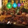 MEIDAODUO Color Changing Outdoor String Lights with Remote - 96ft Commercial Grade RGB Patio Lights, Dimmable LED Colored String Lights RGB Waterproof Café Ambience, Linkable MEIDAODUO Color Changing Outdoor String Lights with Remote - 96ft Commercial Grade RGB Patio Lights, Dimmable LED Colored String Lights RGB Waterproof Café Ambience, Linkable