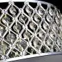 Saint Mossi Chandelier Modern K9 Crystal Raindrop Chandelier Lighting Flush Mount LED Ceiling Light Fixture Pendant Lamp for Dining Room Bathroom Bedroom Livingroom 3E12 Bulbs Required H11'' W15.4''