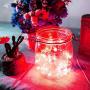 Ariceleo Led Fairy Lights Battery Operated, 1 Pack Mini Battery Powered Copper Wire Starry Fairy Lights for Bedroom, Christmas, Parties, Wedding, Centerpiece, Decoration (5m/16ft Red)