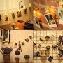 ANJAYLIA LED Fairy String Lights with Clips Battery Operated Photo Clip String Lights, 16.4ft 40LED Hanging Polaroid Pictures Photos, Ideal Gift for Her Christmas Dorms Bedroom Decoration