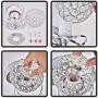 KRASTY Modern Luxury Globe Wall Sconce Metal Chrome Finished Hardwire Crystal Wall Sconces,Bedside Wall Lamp Lighting Fixture for Living Room Bedroom Bathroom