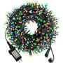 105ft 300 LED Christmas String Lights, End-to-End Plug 8 Modes Christmas Lights - UL Certified - Outdoor Indoor Fairy Lights Christmas Tree, Patio, Garden, Party, Wedding, Holiday, (Colored)