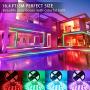 Led Strip Lights with Remote Bedroom - 16.4ft 5m Waterproof Led Light Strips, RGB Led Strip, Color Changing LED Strip Lights for Bedroom,Bed,Home,Room,Kitchen,TV Backlight,DIY Decoration 12V Power Sup