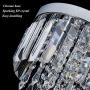 Mini Crystal Chandelier Flush Mount Ceiling Light for Bedroom, Hallway, Bar, Kitchen, Bathroom Pendant Lamps