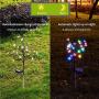 Garden Solar Lights Outdoor Decorative - LED Solar Powered Fairy Landscape Tree Lights|Beautiful Solar Flower Lights for Pathway Patio Yard Deck Walkway|Christmas Party Decor Yellow-Color 2Pack
