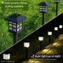 Meykers Solar Lights Outdoor Decorative for Garden Patio Landscape Path Pathway Yard Driveway at Night - Solar Powered Lanterns Stake LED Lighting Outside Decor Waterproof - 12 Pack Warm White