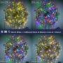 XUNXMAS Color Changing Christmas String Lights Indoor Outdoor 11 Modes, 109ft 300 LEDs Warm White Multi Color Fairy Lights, Connectable Waterproof Christmas Tree Lights with Timer Remote (Green Wire)