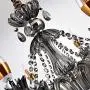 Crystal Chandelier,Chandelier for Living Room,Bedroom,Dinning Room Ceiling Chandelier Crystal Pendant Lighting Fixture (8 Lights) Package Include U Disk Installation Video
