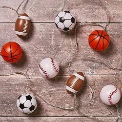 Lights4fun, Inc. 10 Sports Ball Indoor Battery Operated LED String Lights