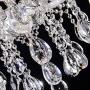 Classic LED Candle Crystal Chandelier, Modern Luxurious K9 Crystal Lighting Fixture Lamp for Dining Room, 8+1 Lights, 31.5 inch(D) 60 inch(H)