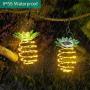 Hanging Solar Lights Outdoor Landscape Decorative Hanging Pineapple Lights 60 LED Waterproof Solar Lanterns for Garden Yard Patio Lawn Balcony Path…