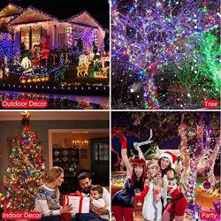 33ft 100 LED Color Changing Christmas Tree Lights USB Powered RGB LED Fairy String Lights with Remote, Waterproof Fairy Lights for Bedroom Christmas Tree Party Wedding Indoor Outdoor Decorations