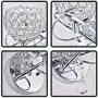 KRASTY Modern Luxury Globe Metal Chrome Silver Finished Hardwired Crystal Wall Sconce,Bedside Wall Lamp Lighting Fixture for Living Room Bedroom Bathroom