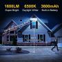 LED Solar Security Lights Outdoor,Derro 1600LM Solar LED Motion Sensor Light with 3 Adjustable Head, 6500K, IP65 Waterproof Flood Light for Garden,Backyard, Pathway,Garage& Patio
