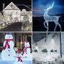 SANJICHA String Lights Indoor/Outdoor, Upgraded Super Bright Christmas Lights with 8 Modes, 66FT 200 LED Waterproof Decorative Lights for Christmas Tree Garden Patio Bedroom (Cool White)
