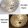 FERWVEW Modern 2 Lights 11.8'' Flush Mount Crystal Ceiling Light Fixtures, Chrome Elegant Sparkling Bowl Shape Chandeliers Ceiling Lamp for Bedroom Living Room Kitchen Hallway Dining Kids Room FERWVEW Modern 2 Lights 11.8'' Flush Mount Crystal Ceiling Light Fixtures, Chrome Elegant Sparkling Bowl Shape Chandeliers Ceiling Lamp for Bedroom Living Room Kitchen Hallway Dining Kids Room