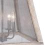 Farmhouse Chandelier, 4-Light Lantern Chandelier with Iron Net, New Modern Farmhouse Light Fixture for Foyer, Kitchen Island, Dining Rooms
