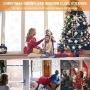Chiachi 2 Pack Christmas Lights,Snowflake String Lights 40 ft 80 LED Fairy Lights with 36 Pcs Snowflakes Window clings Operated Waterproof for Bedroom Xmas Indoor Outdoor Party Supplies (Warm Light)