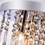 Maxax Crystal Chandelier Lighting Mini Chandelier 4 Lights Flush Mount Ceiling Light for Hallway, Kitchen, Dining Room, Kids Room, Chrome Finish