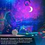 Fezax Star Night Light Projector, Romantic Starry Light with Bluetooth Speaker and Sound Activated, Nebula Galaxy Light Projector, 28 Lighting Effects for Bedroom, Home, Theatre, Room Decor, Party