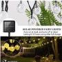 LECIEL Solar Powered String Lights Outdoor, 50 LEDs 24 FT Crystal Globe Lights with 8 Modes, Waterproof Solar Patio Outside Lights for Garden Yard Home Wedding Party Decoration(Warm White)