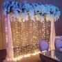 XDlight LED Curtain Lights, 9.8x9.8ft, 300 LED, 8 Modes with Remote & Timer, USB & Battery Powered Twinkle Lights,Indoor&Outdoor for Bedroom, Party, Wedding Backdrop etc