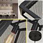 Farmhouse Dining Room Pendant Light, Mesh Overhead Kitchen Island Lighting, 11.62 Inch Matte Black Iron Industrial Barn Hanging Light Fixture for Bedroom Breakfast Area Entryway Hallway Laundry Room
