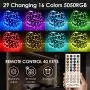 65.6ft LED Strip Lights BFULL RGB 5050 LED Strips with 40 Keys & Remote Bluetooth Controller, 12V Color Changing LED Lights for Bedroom Kitchen Home Party DIY Decoration