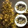 Christmas Outdoor String Lights 2 Pack 82ft 200 LED 9 Modes UL Safe Certified Weatherproof for Christmas Trees, Halloween, Garden, Patio, Wedding, Parties Decor(Warm White)
