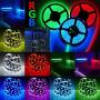 econoLED 12V Flexible SMD 5050 RGB LED Strip Lights, LED Tape, Multi-Colors, 300 LEDs, Non-Waterproof, Light Strips, Color Changing, Pack of 16.4ft/5m Strips