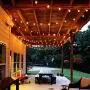 23Ft G40 Outdoor Patio String Lights , Led Dimmable Globe String Lights for Outdoor Indoor , Outdoor Porch Lights String for Bistro Garden Backyard Christmas - Led Outdoor String Light