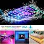 Bluetooth Music Strip Lights 33 ft, Smart Lights Strip Music Sync, APP Control Strip Light with Remote Light Color Changing Rope Light Waterproof 300pcs Strip Lights for Bedroom Home Decoration