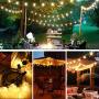 Patio String Lights Led Waterproof - IELECMG 32.8FT 32 Bulbs(2 Spare) G40 Globe String Lights -Led String Lights Outdoor Dimmable Decorative Lighting Remote Control for Garden Wedding Christmas Party